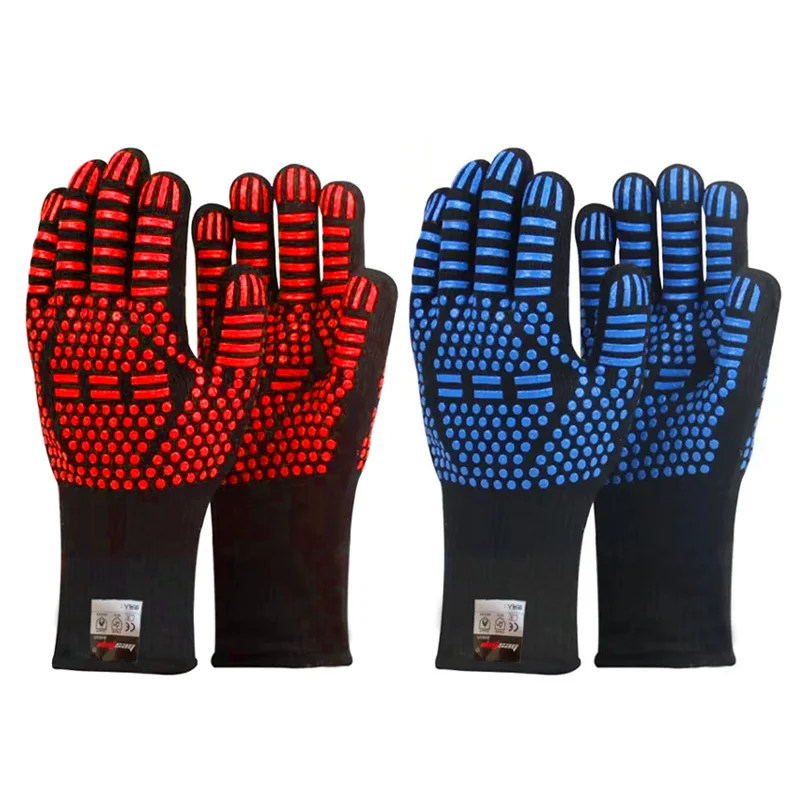 Seeway Extreme Heat Resistant Silicone Grip BBQ Gloves Grill Gloves