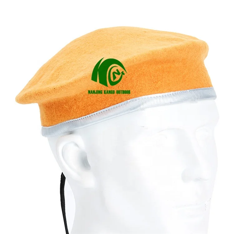 Custom Wholesale Tactical Soft Wool Beret Officer Uniform Dress Beret Hat