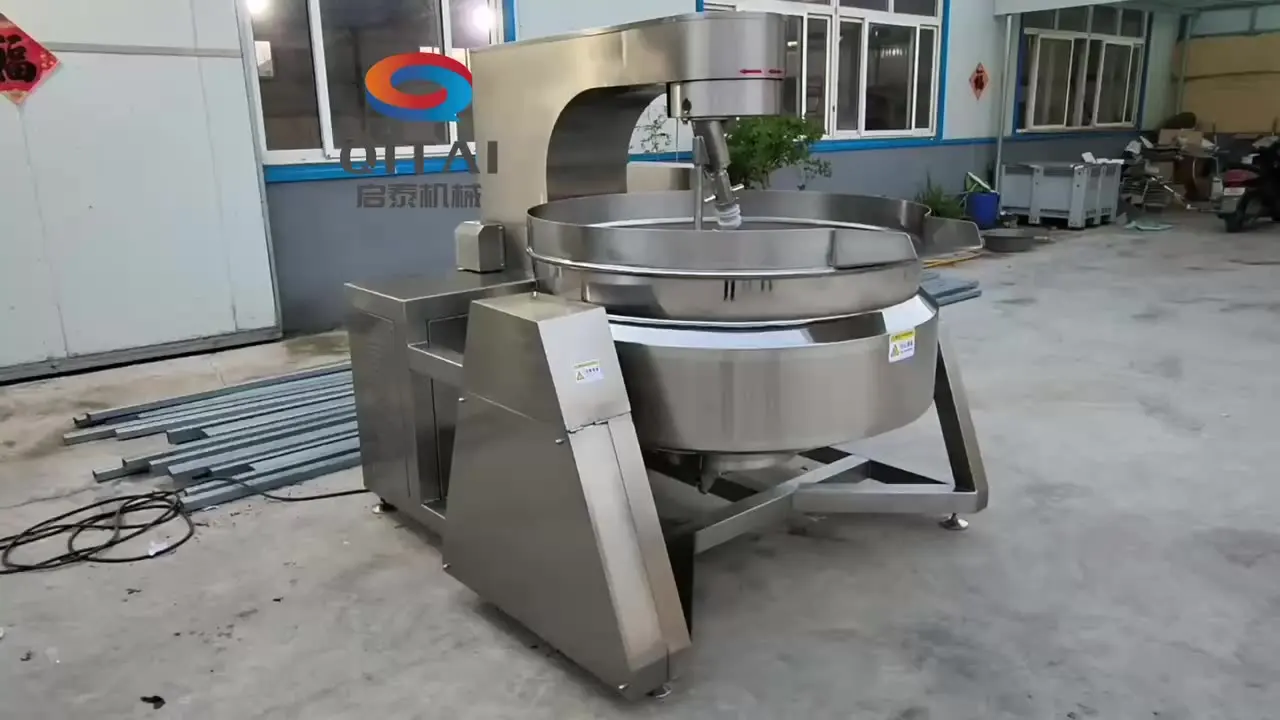 planetary stirring frying pan dumplings buns filling automatic stirring flipping frying pan fully automatic frying pan