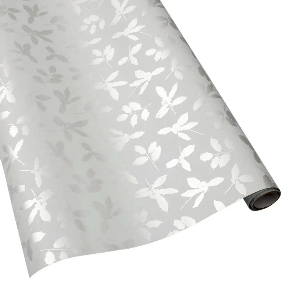 
Silver Woodland Custom Printed Wrapping Paper Roll Gift Wrapping Paper Manufacturer Roll wrapping paper 