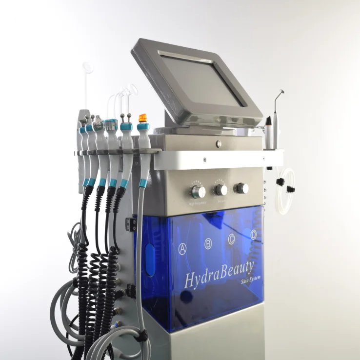 11 in 1 pdt led machine hydro water dermabrasion oxygen inject hydro machine with skin research machine for spa salon