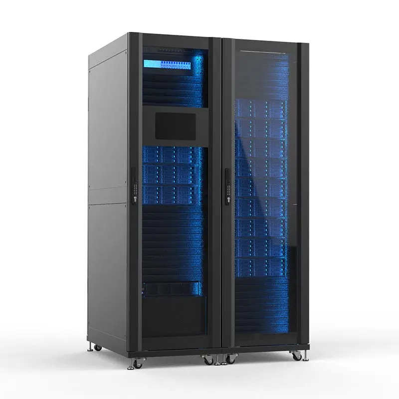 ningbo lepin factory  custom glass door 42U  CAC  server rack IDC network cabinet  price list