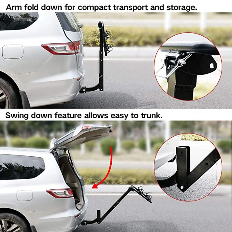 Hight Quality Hot sale Wholesale  Outing Camping Essential Portable Foldable Durable Bicycle Rack Bike Rack for Car SUV  Pickup