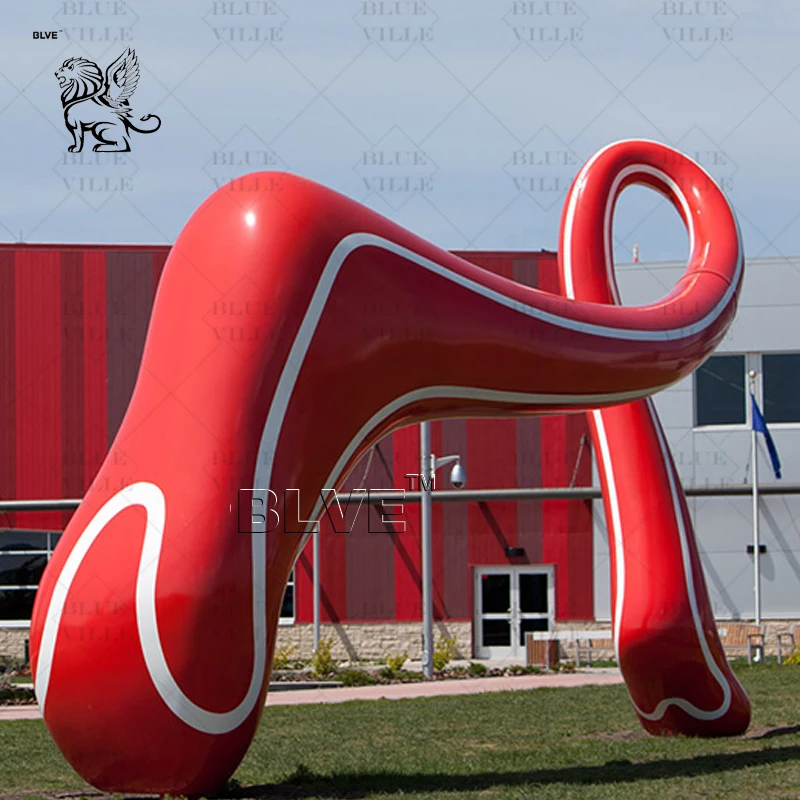 BLVE Large Size Outdoor Garden Decorative Sculpture Huge Metal Statue Stainless Steel City Project Sculpture
