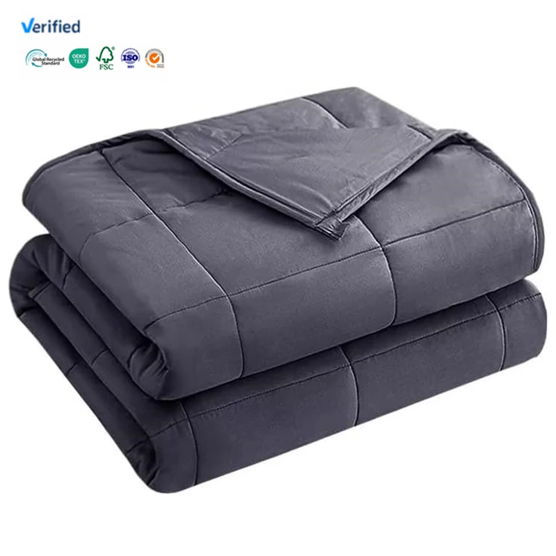 Portable Knitted Eco-Friendly Wearable Blanket with Plain Style for Home Use