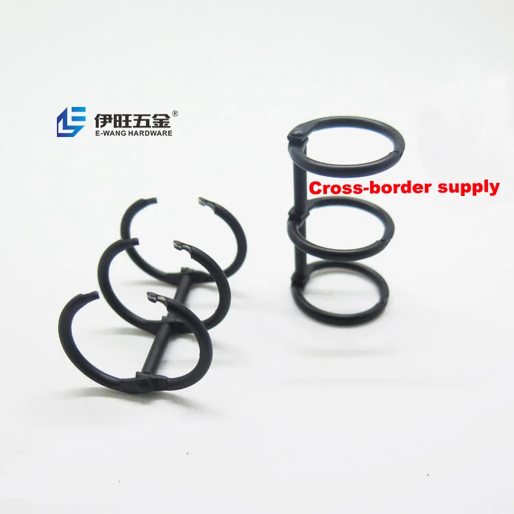 YIWANG Metal Black 30mm Calendar Loose Leaf Book Binder Ring Clips