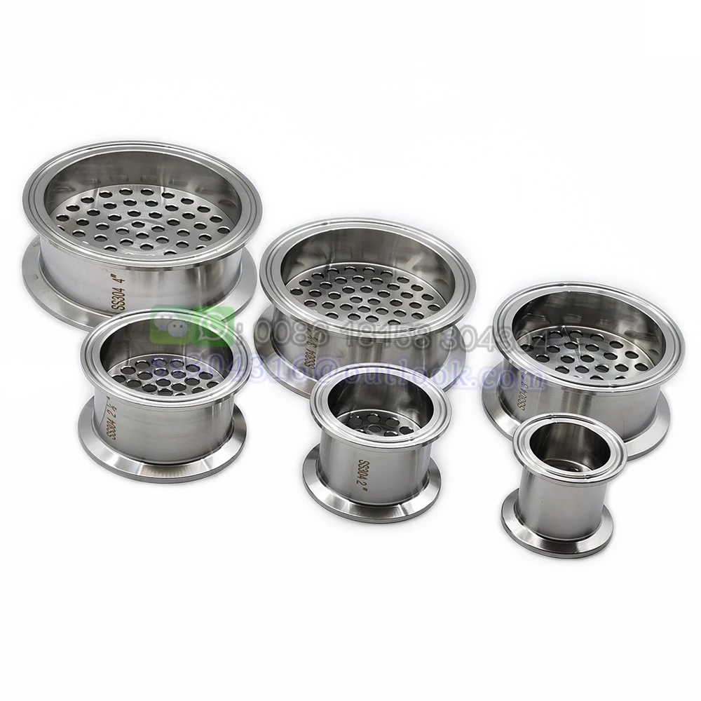 Stainless Steel Tri Clamp Filter Plate High Pressure Sanitary Fitting with 6mm Holes