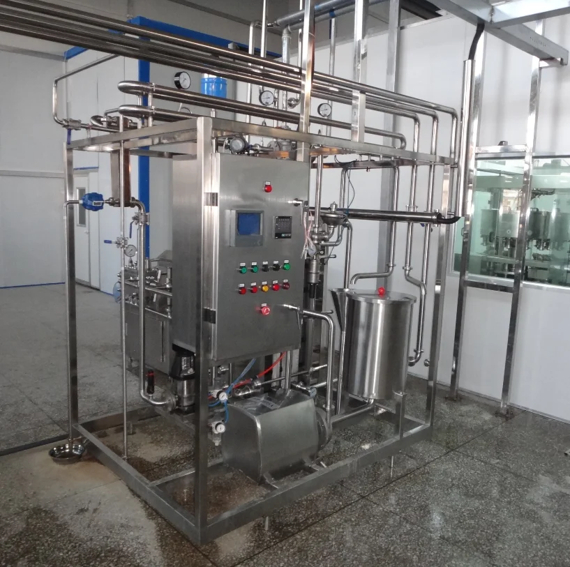 Complete UHT Whole Milk Processing And Packaging Machine / Walnut Milk Making Machinery / Coconut Milk Processing Plant