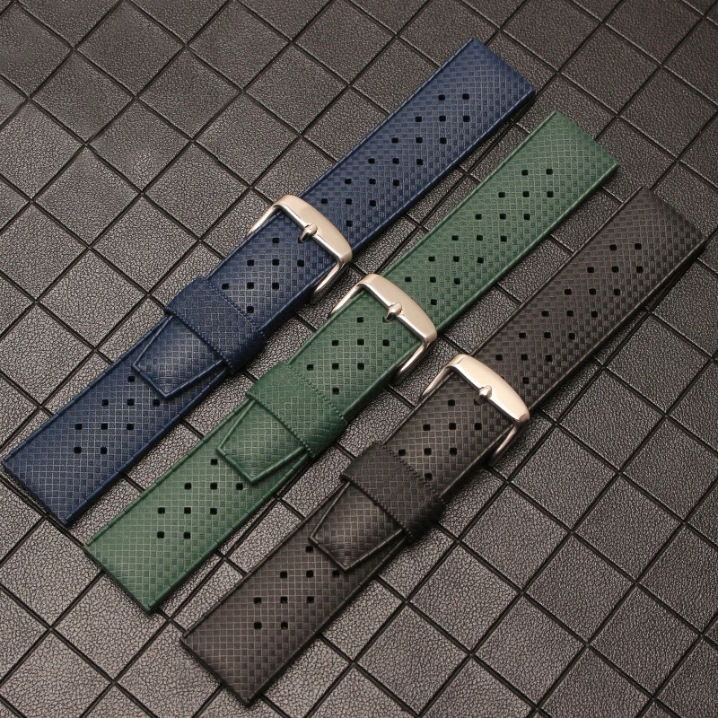 New Arrival Soft rubber Watch Band Replace Wristband 20mm 22mm  diving strap for Tudor for Seiko for Rolex for IWC