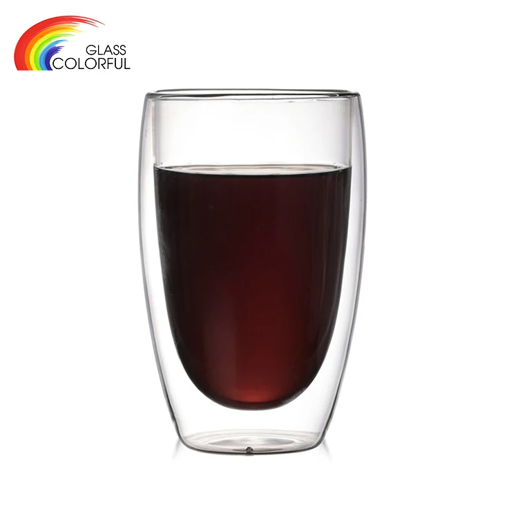 Кружки из боросиликатного стекла высокого качества с двойными стенками 250/350/450/500 мл прозрачная чашка для кофе/чая хорошее качество вина/стекла