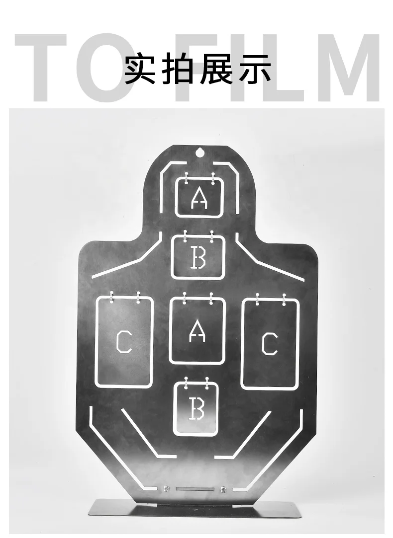 Actionunion Kid shooting Target Stainless Steel Metal Wind Chime Six-point Guard Training IPSC Targets for Kid CS game