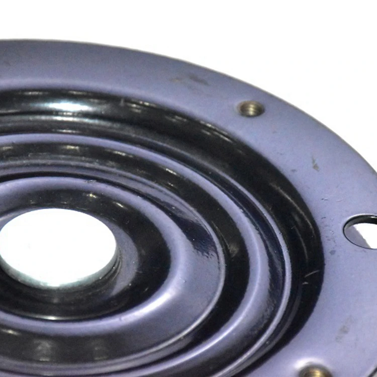 Square black chair steel ball iron turntable thickened industrial heavy duty turntable