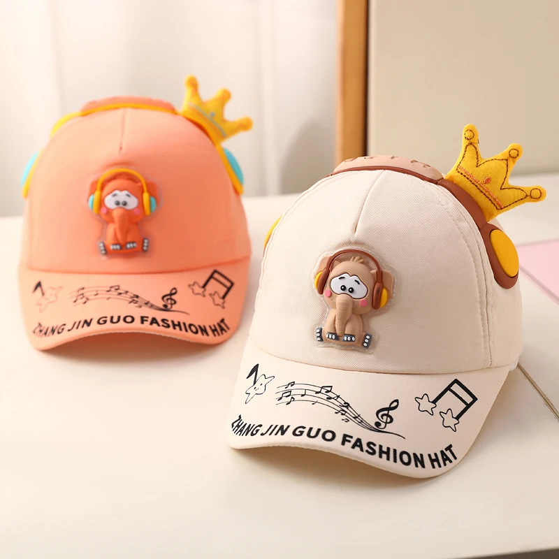 Весенняя милая и интересная детская и мужская солнцезащитная Кепка от солнца в виде слона для детей спортивная детская бейсболка Спортивная Кепка