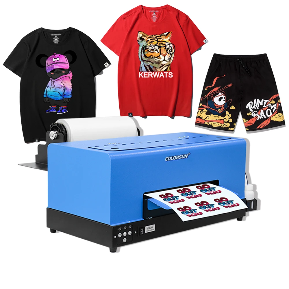 Fast shipping dtf printer 33cm t-shirt printing machine all kinds of fabric printing A3 DTF inkjet printer