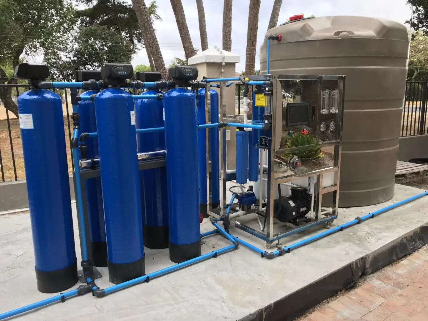 
Seawater desalination RO plant for Boat desalinator Solar water filter 