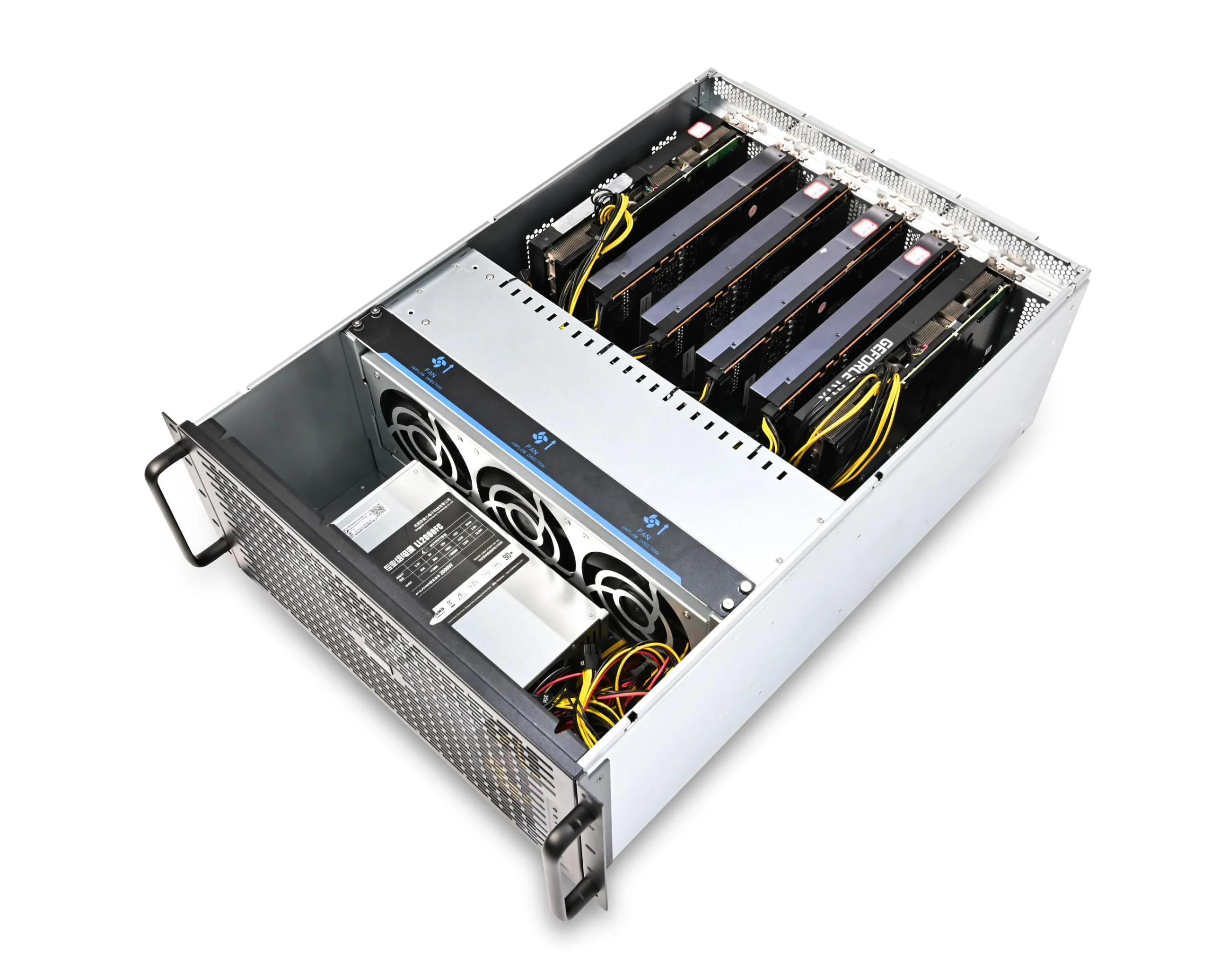 High Performance computer case 4u IDC 64G platform Rack GPU server ALEO
