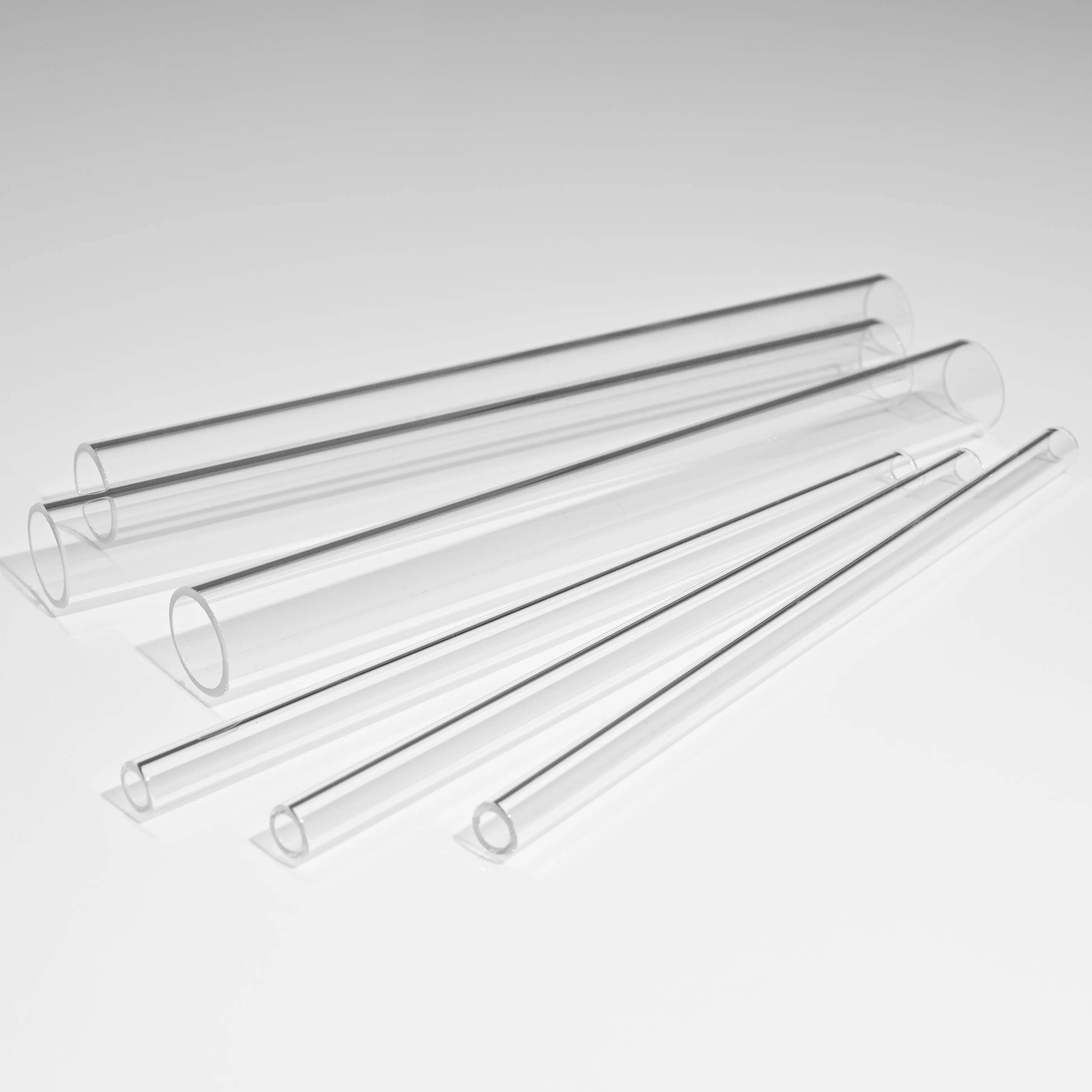 SUCCESS Corrosion resistant Heating Quartz Tubes Transparent Quartz Tubes Pipe En Quartz
