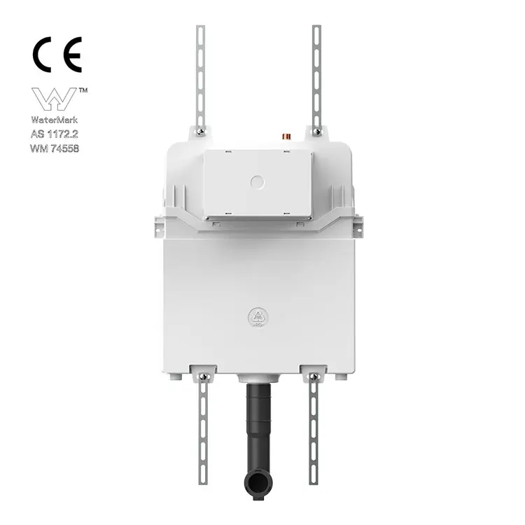Wall hung wc toilet concealed cistern flush tank press button flush plate control panel quiet energy saving hidden water tank
