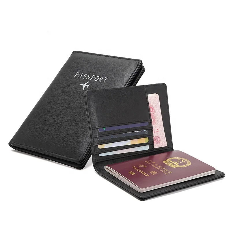 RFID Blocking PU Leather Travel Passport Wallet, Leather Passport Holder Wallet,Passport Travel Wallet Card Case