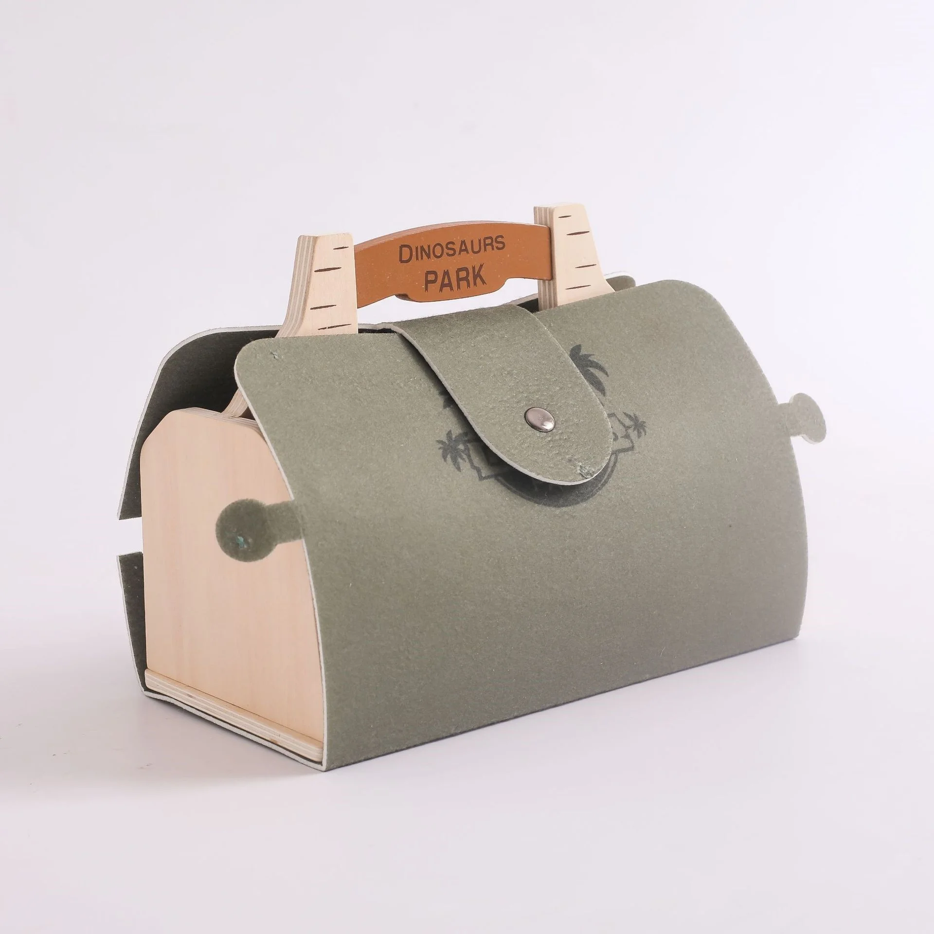 2024 New Arrival Wooden Dinosaur Park Assembly Game Kids Montessori Toys Early Learning Educational Toys for Children Toddlers