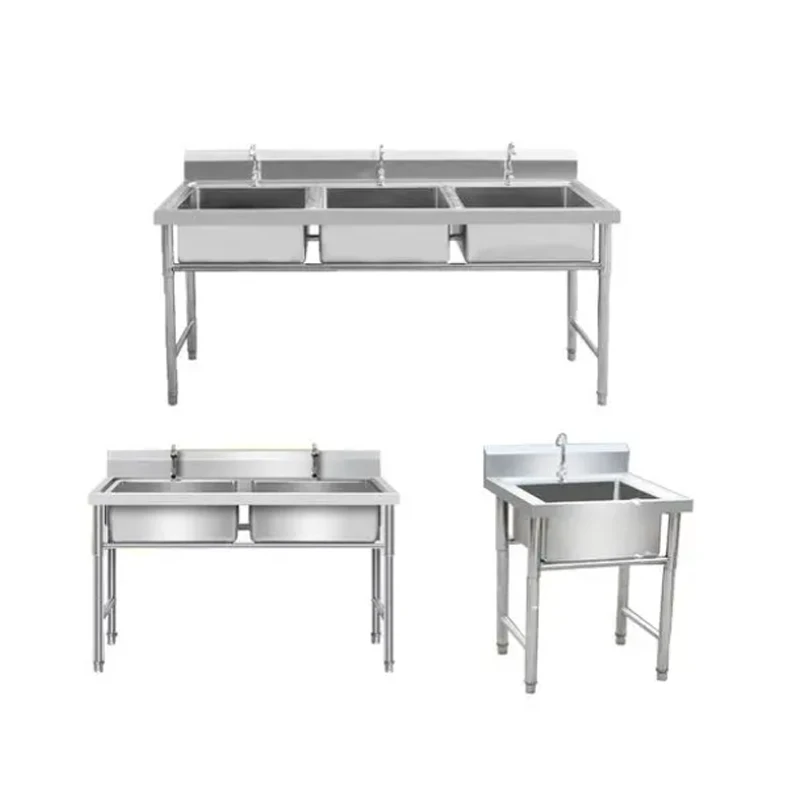 Заводская цена, коммерческое оборудование, мебель для ресторана и кухни, Рабочий стол из нержавеющей стали 304 для раковины