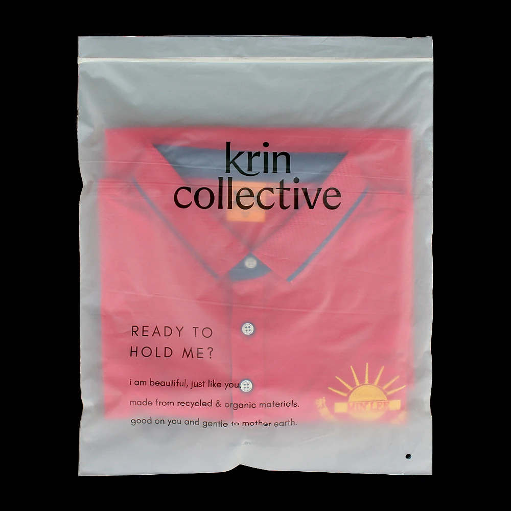 Пользовательский Матовый печатный полиэтиленовый замок на молнии, полиэтиленовый замок на молнии, матовый пластиковый упаковочный пакет для одежды