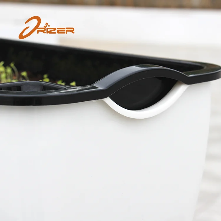 Indoor Window Vegetable Herb Rectangular Flower Plant Pot Plastic Planter Box