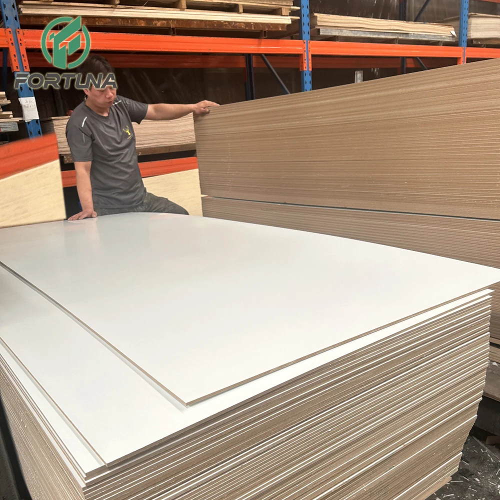 Factory Melamine laminated mdf board 18mm mdf wood craft plywood 3mm 6mm 9mm 15mm 18mm