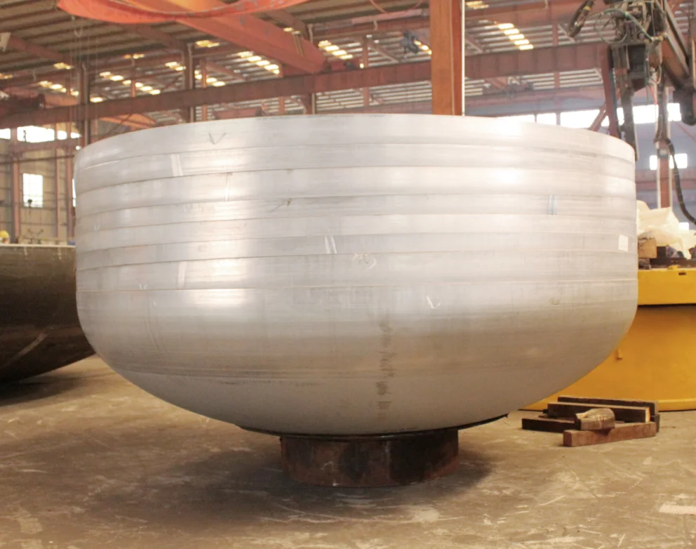 Polished Stainless Steel Elliptical Dished Head for pressure vessel tank end