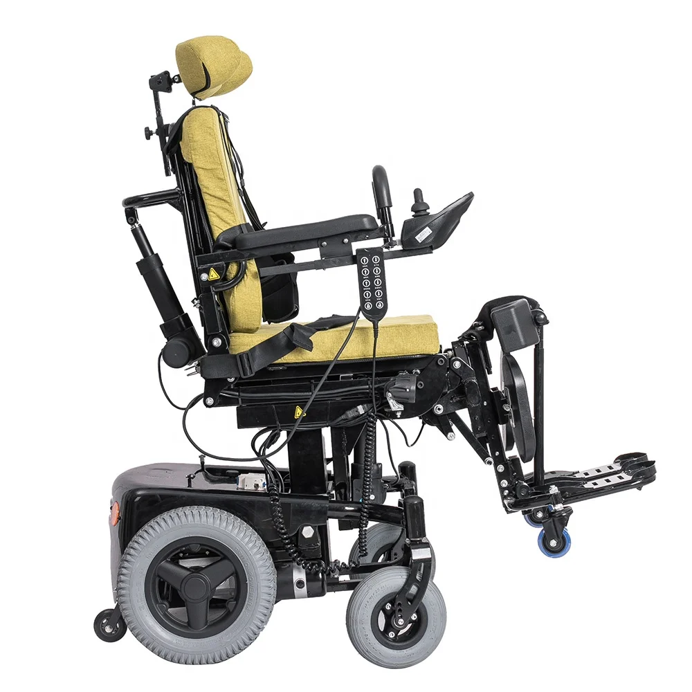 Multi function Handicapped Heavy Duty Reclining Standing Lifting Power Electric Wheelchair