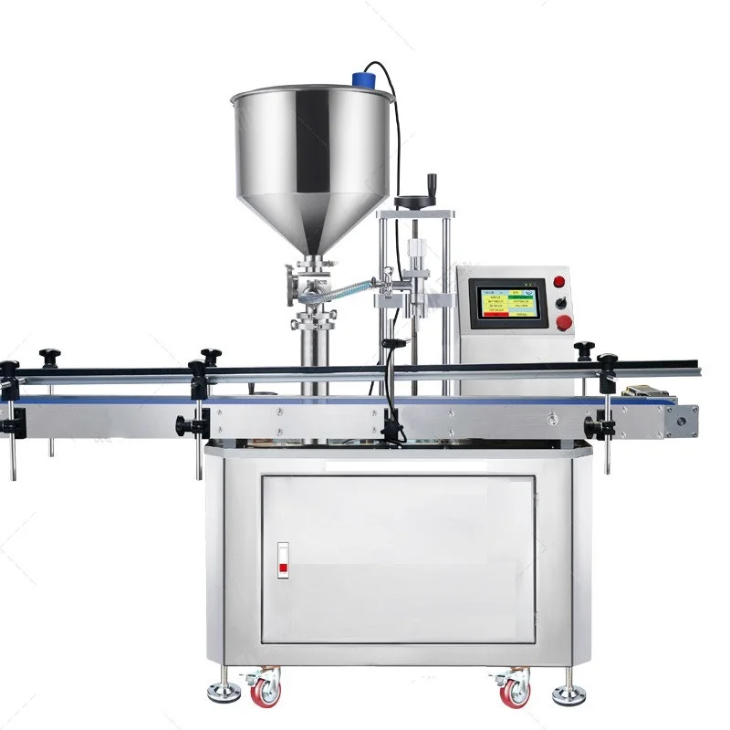 Automatic Rotor Lobe Pump Filling Machine High Viscosity Cosmetic Cream Ointment Filler