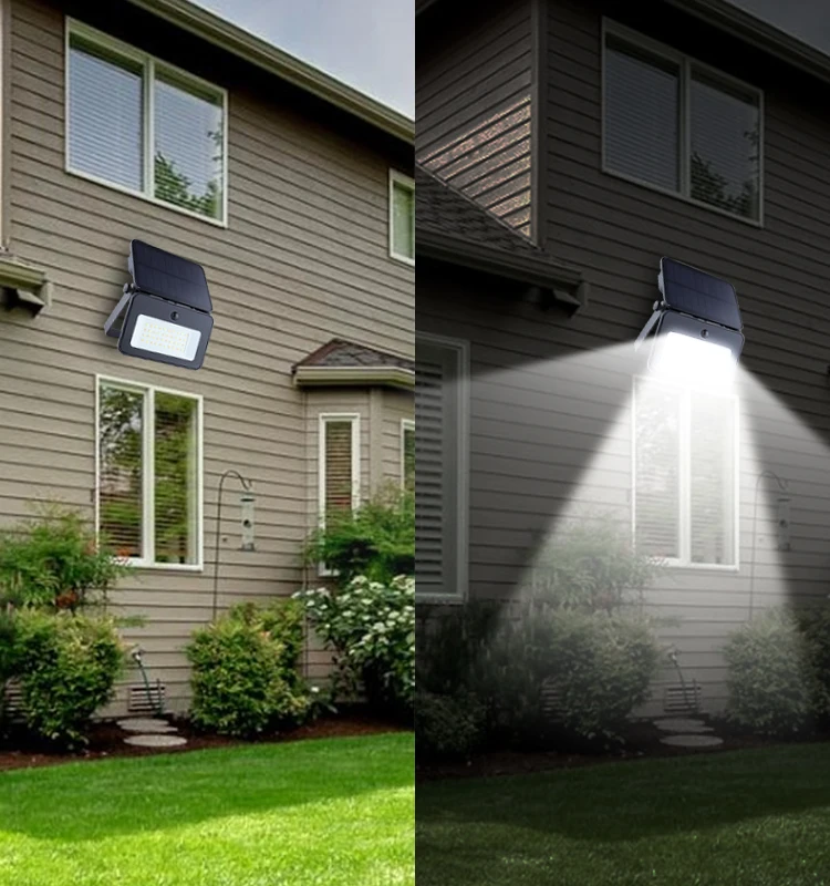 1000 Lumens 40 LED Solar Lights IP65 Waterproof Outdoor Bright Wall Lamp for Porch, Shed, Barn, Garage
