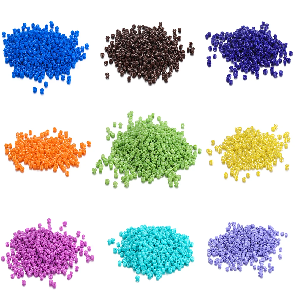 
1800pcs/lot 2mm Charm Czech Glass Spacer Seed Delica Round Loose Beads For Bracelet Earring Necklace Jewelry Making Wholesale 