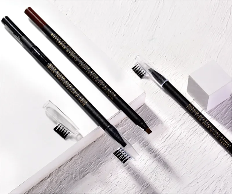 2023 Hot Deals Duckbill Wooden Private label Eyebrow Brow Mapping Pen Microblading PMU Pencil