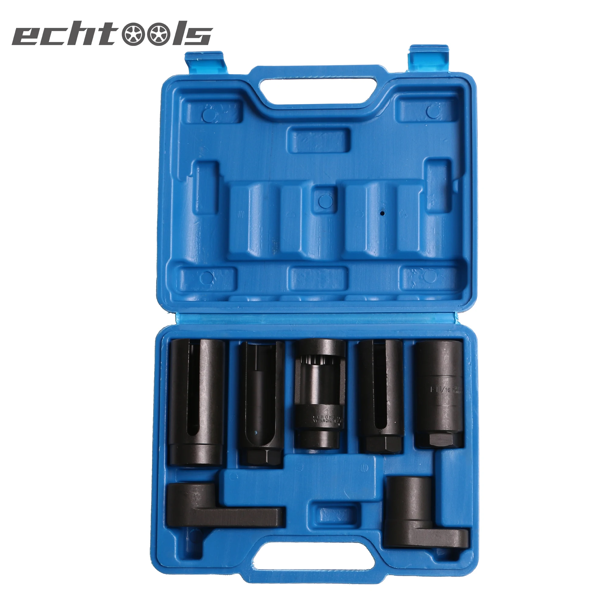 Universal 7-Piece Oxygen Sensor Socket 22mm 27mm 29mm fits All Vehicle O2 Removal and Installation