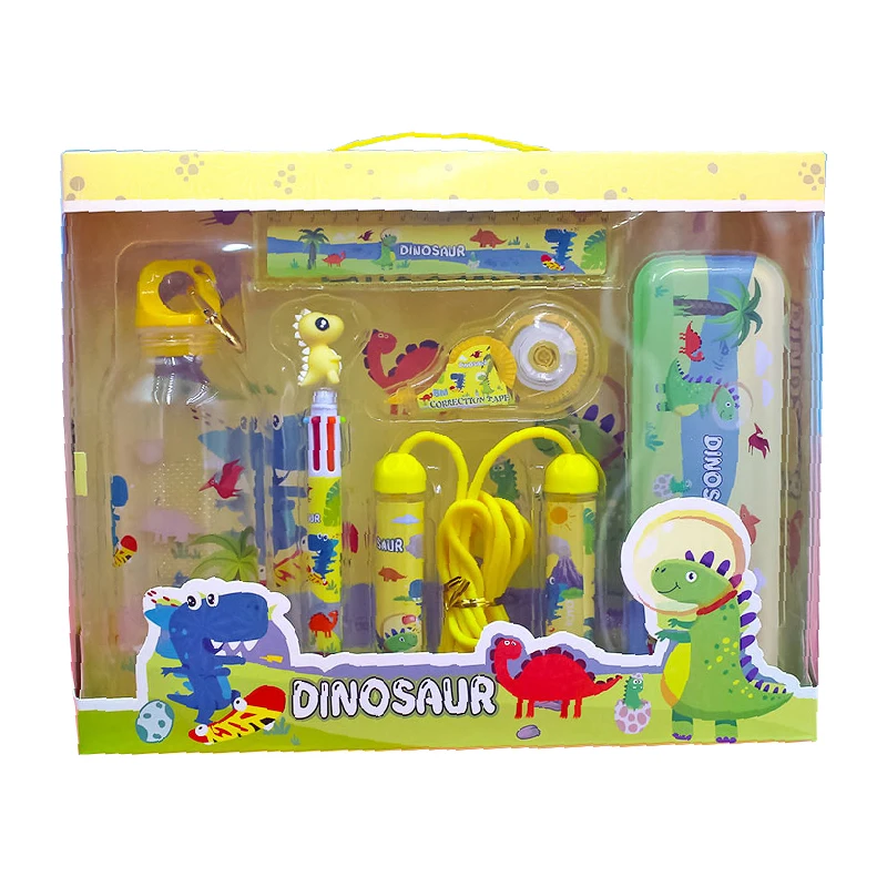 Elementary school students sports combination stationery set with water cups skipping rope school supplies