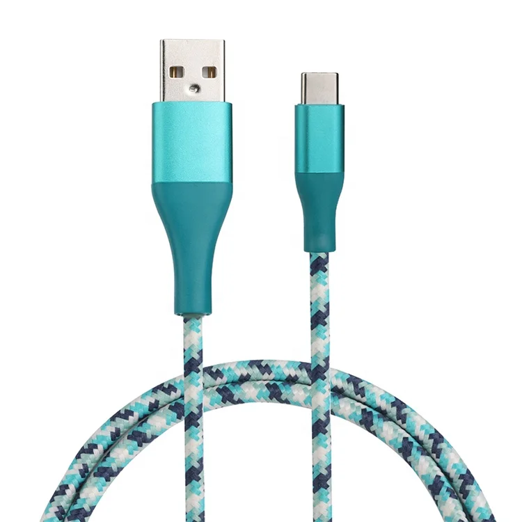 USB-кабель для быстрой зарядки и передачи данных в нейлоновой оплетке, 1 м, 2 м