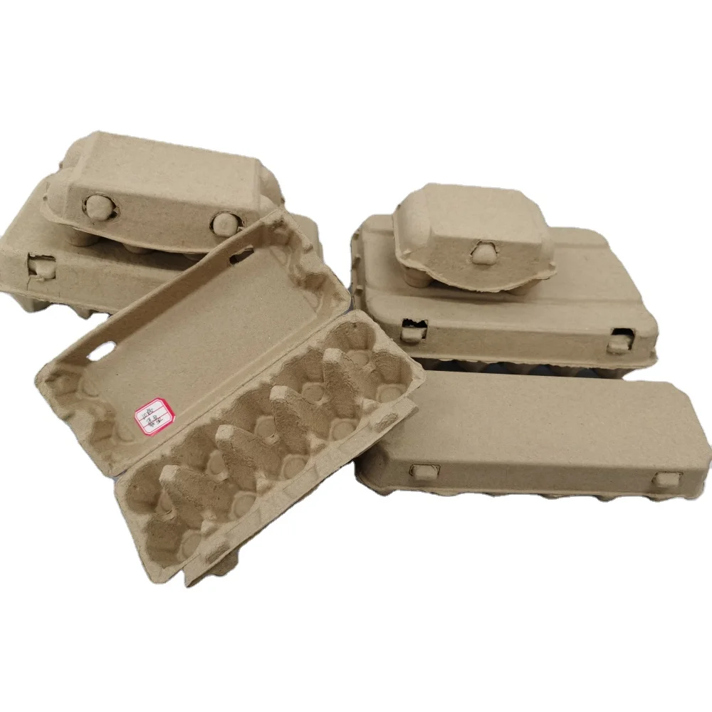 Hot Sale High Quality Recycled 6/ 10 /12/ 15/ 30 cells Paper Pulp egg carton bulk wholesale