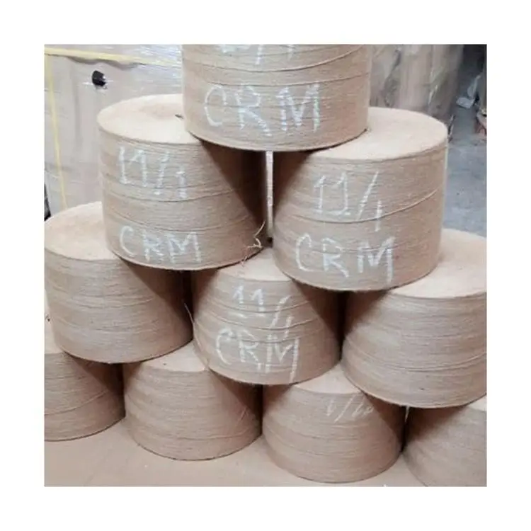 Factory Hot Sales Modern Design 11 Pounds Round Shape 100% Nature Weaving Jute Yarn Roll For Wholesale