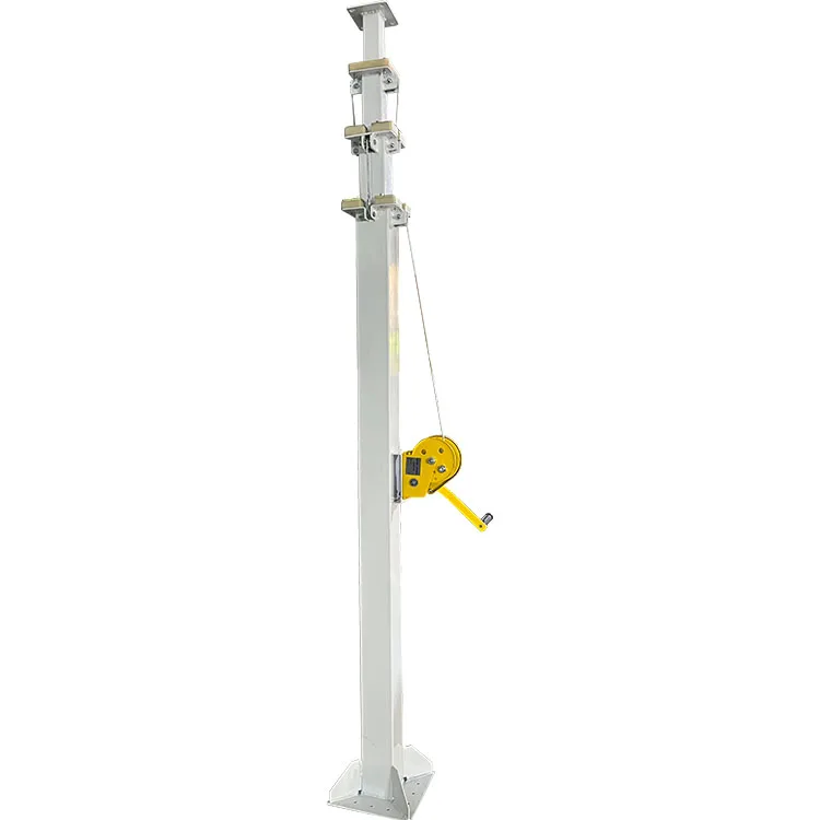 3M 4M 5M 6M 7M 8M 9M Hand cranked Telescopic Mast for Vehicle mounted Winch Monitoring Lighthouse High Pole Lighting