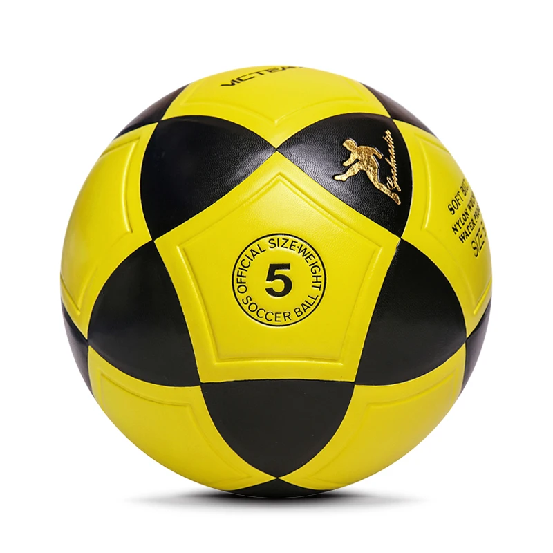 Different Size Water-Resistant Custom Football, Seamless Club Training Standard Soccer Ball Glue