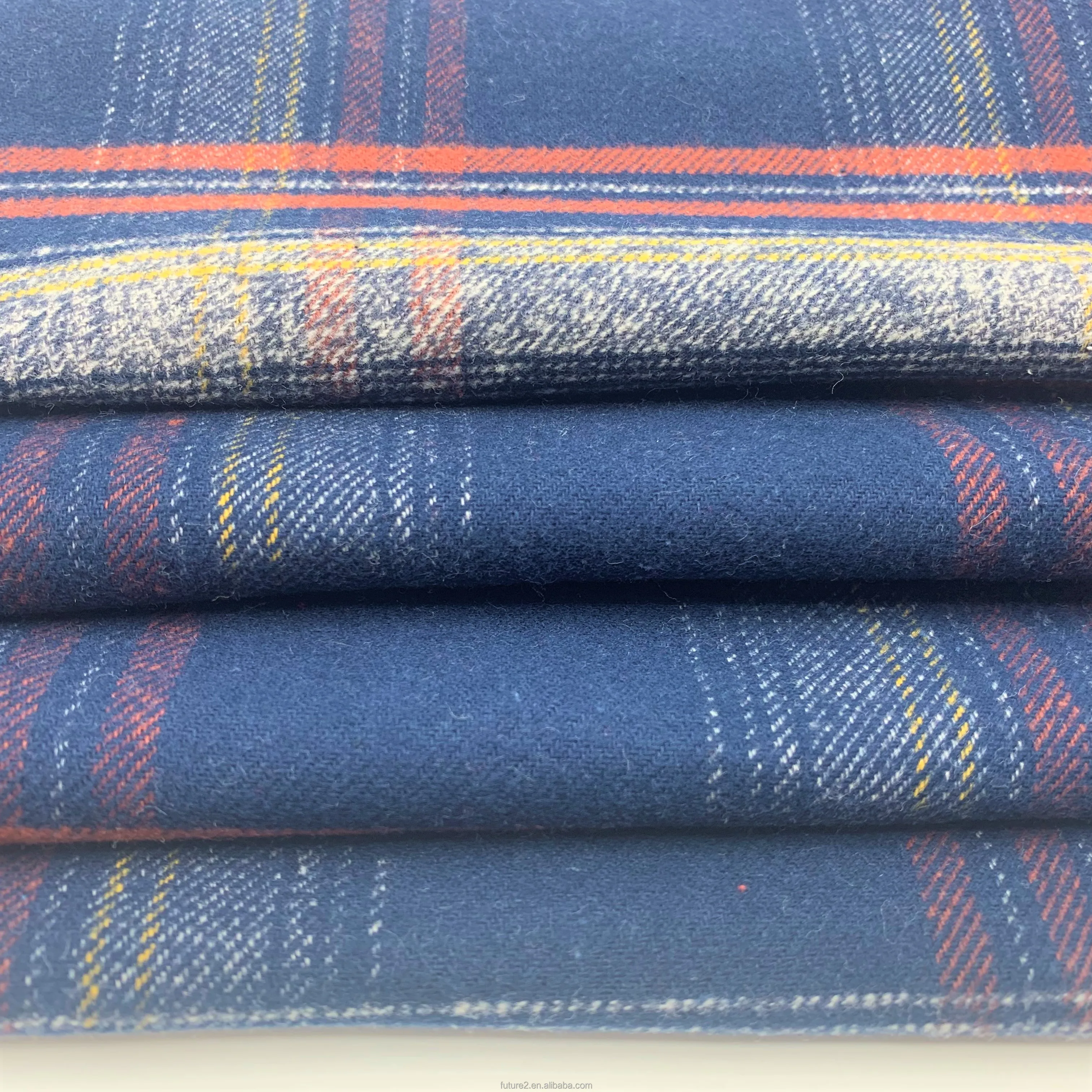 GF China Factory Wholesale Sales Pima Cotton Fabric Soft and Comfortable 100% Cotton Twill Flannel for Garments