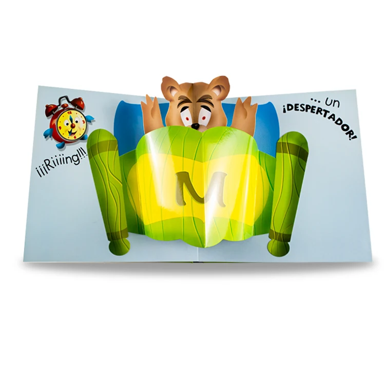 Custom 3D Story Full Color CMYK 4C Books Children Hardboard POP UP Board Book