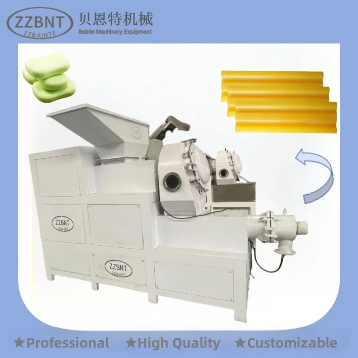 ZZBNT High Quality Mini Small Liquid Bar Toilet Soap Moulding Making Machine Production line Bar Soap Plodder Making Equipment