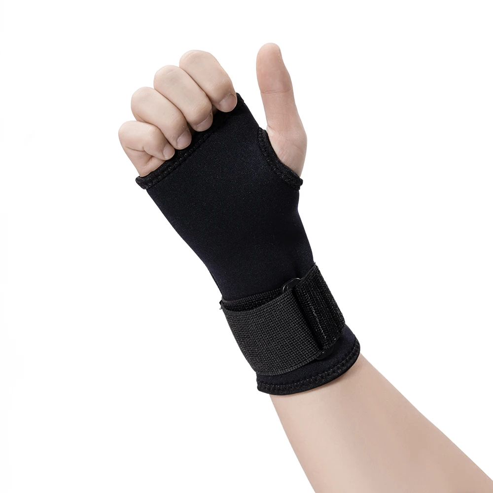 Neoprene Wrist Support Hot Sale Adjustable Elastic Breathable Neoprene Fabric Pain Relief Protection Hand Wrist Brace Support