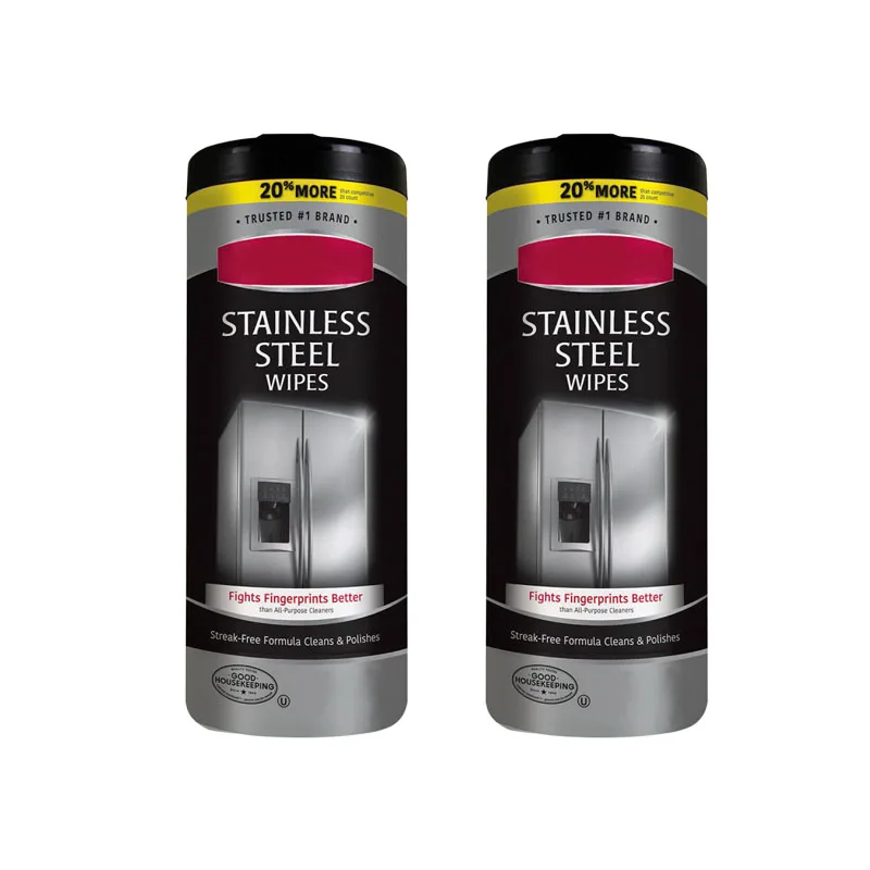 Household Stainless Steel Surface Cleaning Wipes Canister Kitchen Cleaning Wipes