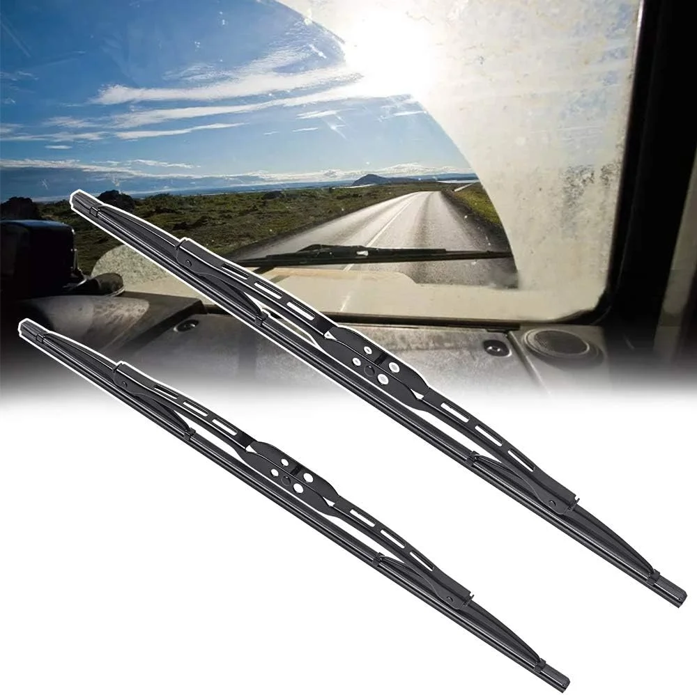 HUOYE Front & Rear Frame Bone Windshield Wipers 3pk Standard Fit for 1994-1999 Toyota Celica
