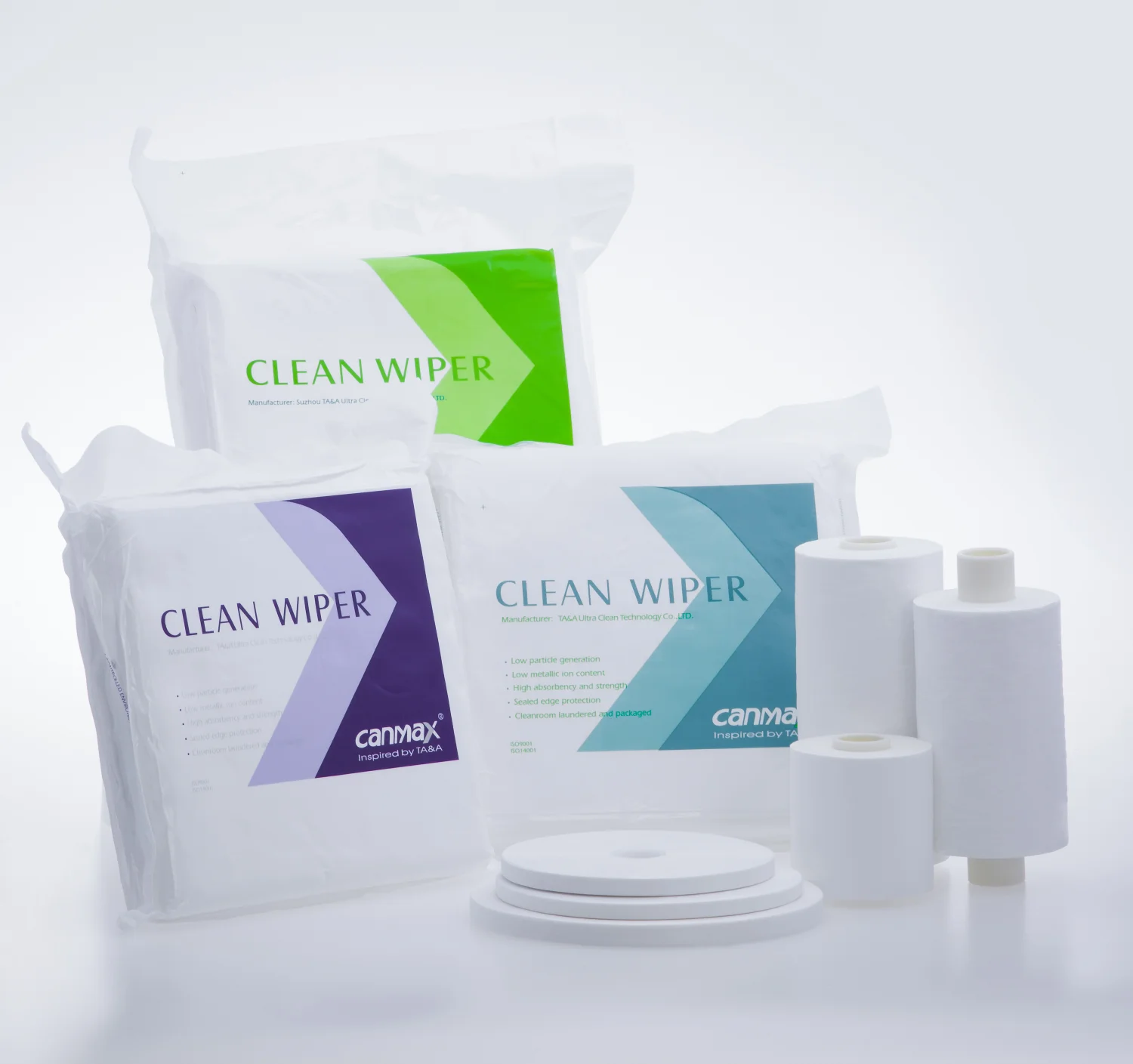 Spunlace  Laser Cutting Class 10 100% Polyester Lint Dust Free Electronics Workshop Cleaning Wiper For Lab General Cleaning