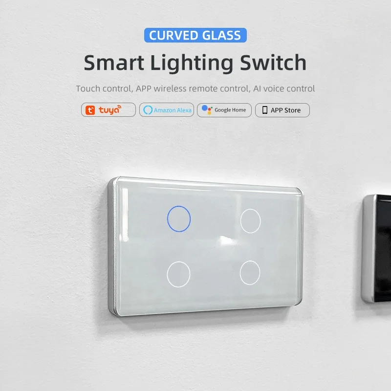 Tuya smart US wall switch 1/2/3/4gang smart home product zigbee remote control electric smart switch
