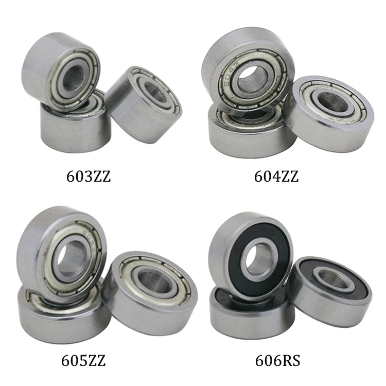 Bearing steel China Supplier Customized Miniature Deep Groove Ball Bearing 603 604 605 606 607 608 609 ZZ RS 2RS Bearings